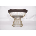 Deri warren platner modern yemek sandalyesi